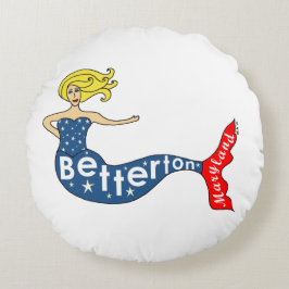 Betterton, Maryland Mermaid Rond Kussen