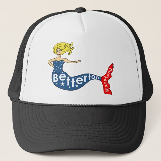 Betterton, Maryland Mermaid Trucker Pet (Voorkant)