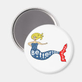 Betterton, Maryland Zeemeermin Ronde Magneet (Voorkant / Achterkant)