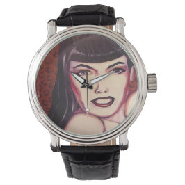 Bettie Page  Style Watch Horloge