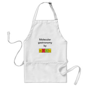 Bettina periodiek table name apron standaard schort