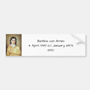 Bettina von Arnim 1890 Bumpersticker