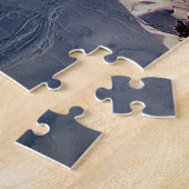 Bettmeralp, Zwitserland onder een winterse hemel. Legpuzzel (Zijkant)