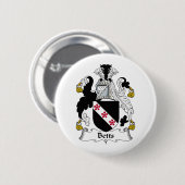 Betts Family Crest Ronde Button 5,7 Cm (Voorkant /achterkant)