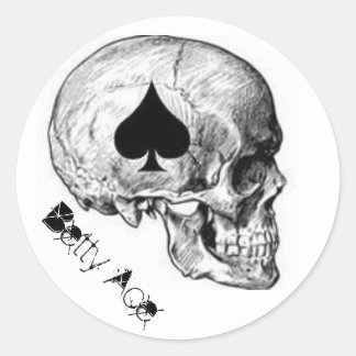 Betty Ace van Schoppen Schedel Sticker