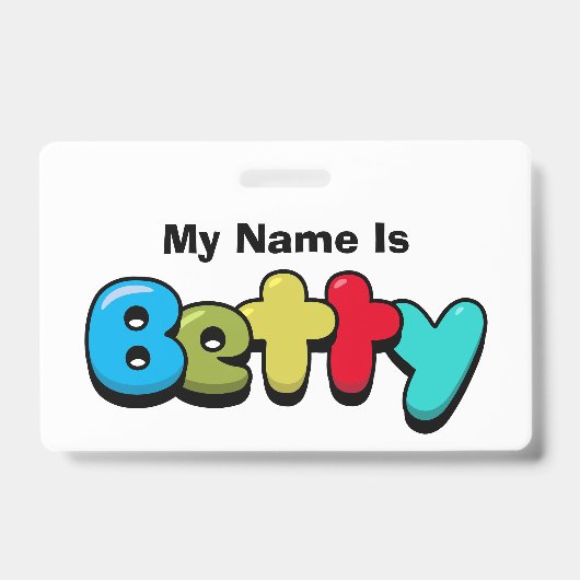 Betty Badge (Voorzijde)
