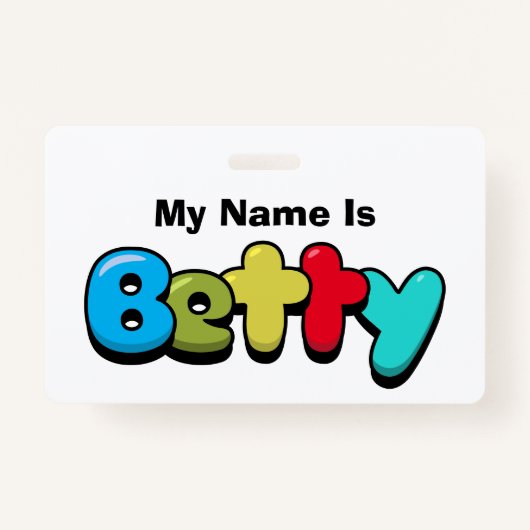 Betty Badge (Voorkant)