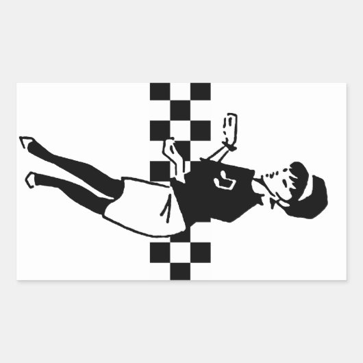 Betty Beat II Rechthoekige Sticker (Voorkant)