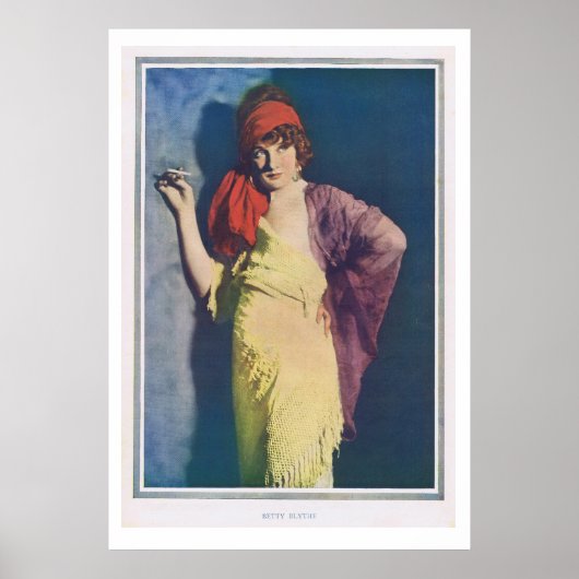 Betty Blythe 1918 Poster (Voorkant)