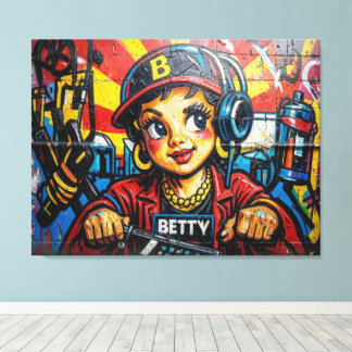 BETTY BOOP-3 CANVAS AFDRUK