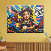 BETTY BOOP-4 CANVAS AFDRUK (Insitu (Woonkamer))