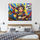 BETTY BOOP-4 CANVAS AFDRUK (Insitu (Slaapkamer))