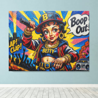 BETTY BOOP-4 CANVAS AFDRUK