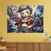 BETTY BOOP-4A CANVAS AFDRUK (Insitu (Woonkamer))