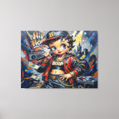BETTY BOOP-4A CANVAS AFDRUK (Voorkant)