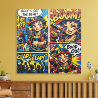 BETTY BOOP-5 CANVAS AFDRUK