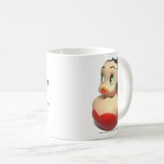 Betty Boop Custom Rubber Duck Coffee Mok (Voorkant rechts)