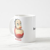 Betty Boop Custom Rubber Duck Coffee Mok (Voorkant links)