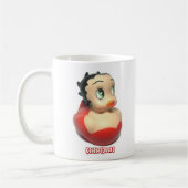 Betty Boop Custom Rubber Duck Coffee Mok (Links)