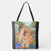 BETTY BOOP de Gladde Chow Tote Bag (Achterkant)