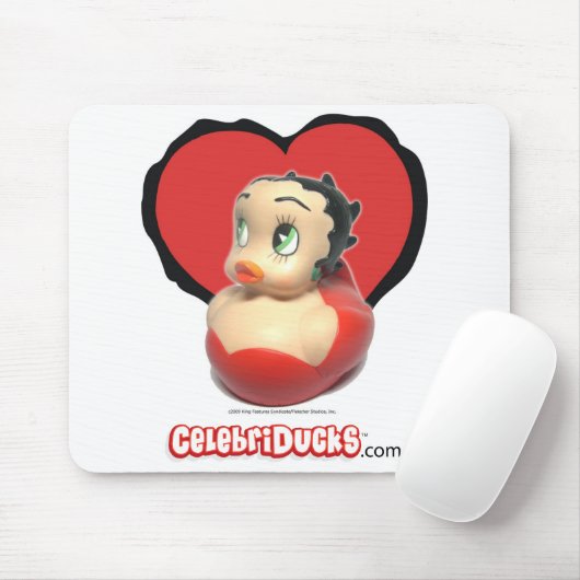 Betty Boop Rubber Duck Mousepad Muismat (Met muis)