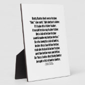 Betty Botter Better Butter (Tongue Twister) Fotoplaat (Zijkant)