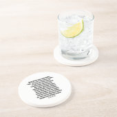 Betty Botter Better Butter (Tongue Twister) Zandsteen Onderzetter (Zijkant)