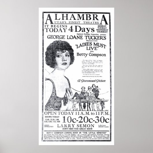 Betty Compson 1922  film en poster (Voorkant)