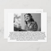 Betty Friedan - Feminist Briefkaart (Voorkant / Achterkant)