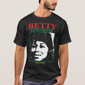 Betty herinnert zich Betty Shabazz t shirt Black Z