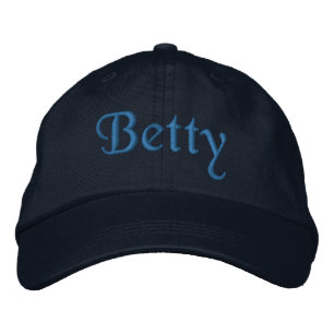 Betty Personalized Embroided Baseball Pet Blue