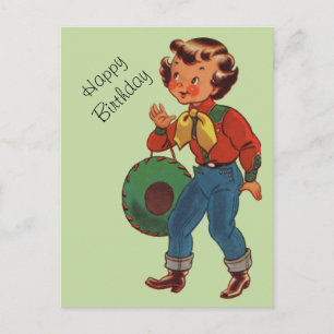 Betty the Cowgirl Briefkaart