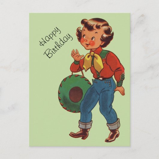 Betty the Cowgirl Briefkaart (Voorkant)