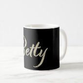 Betty white gold Handwriting Tasse Kaffeetasse Koffiemok (Voorkant rechts)