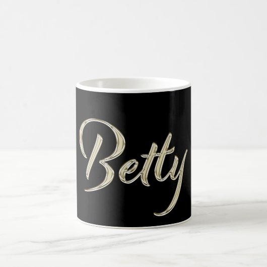 Betty white gold Handwriting Tasse Kaffeetasse Koffiemok (Center)