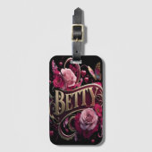 Bettys Bloemen teken Bagagelabel (Voorkant (verticaal))