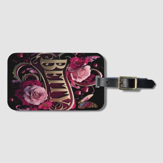 Bettys Bloemen teken Bagagelabel (Voorkant (horizontaal))