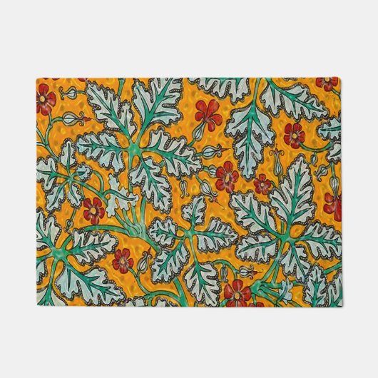 Betty's gele bloemen deurmat (Voorkant)