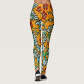 Betty's gele bloemen leggings (Achterkant)