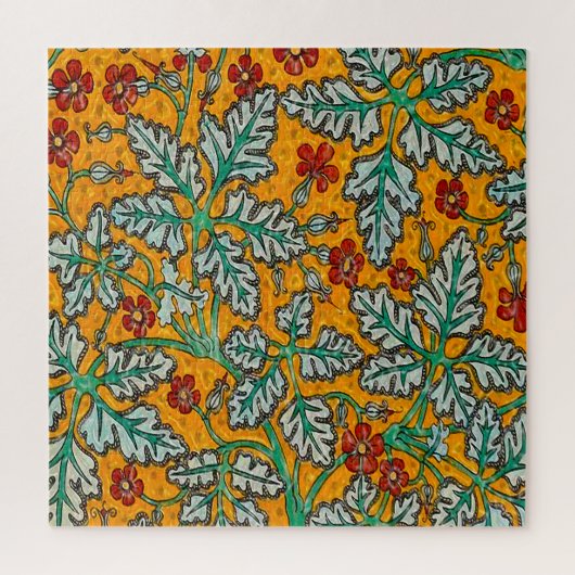 Betty's gele bloemen legpuzzel (Verticaal)