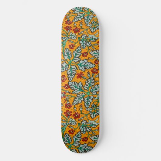 Betty's gele bloemen persoonlijk skateboard (Voorkant)
