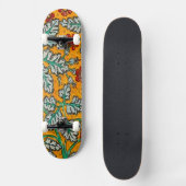 Betty's gele bloemen persoonlijk skateboard (Voorkant)