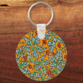 Betty's gele bloemen sleutelhanger (Voorkant)
