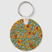 Betty's gele bloemen sleutelhanger (Achterkant)