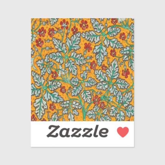Betty's gele bloemen sticker (Vel)