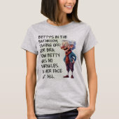 Betty's in de badkamer vrouwen t-shirt (Voorkant)