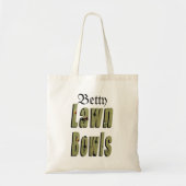 Betty's Lawn Bowls Afbeelding Logo Canvas tas (Voorkant)