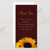 Betuiging van medeleven dank je bedankkaart (Voorkant / Achterkant)