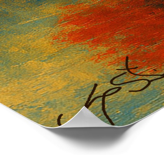 Between Fire and Frost Landscape Poster (Hoek)