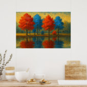 Between Fire and Frost Landscape Poster (Keuken)